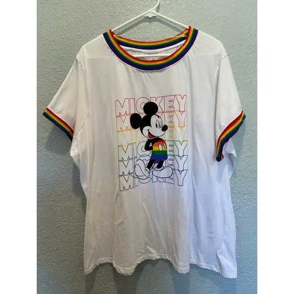 Disney Women's White Mickey Mouse Graphic Blouse - Picture 3 of 11